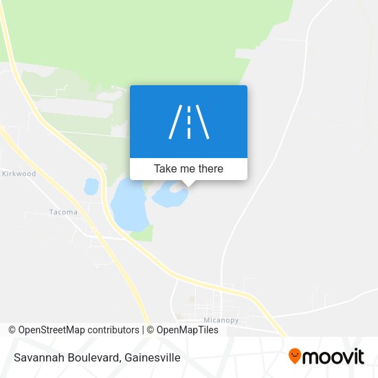 Savannah Boulevard map