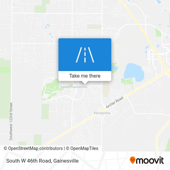 South W 46th Road map