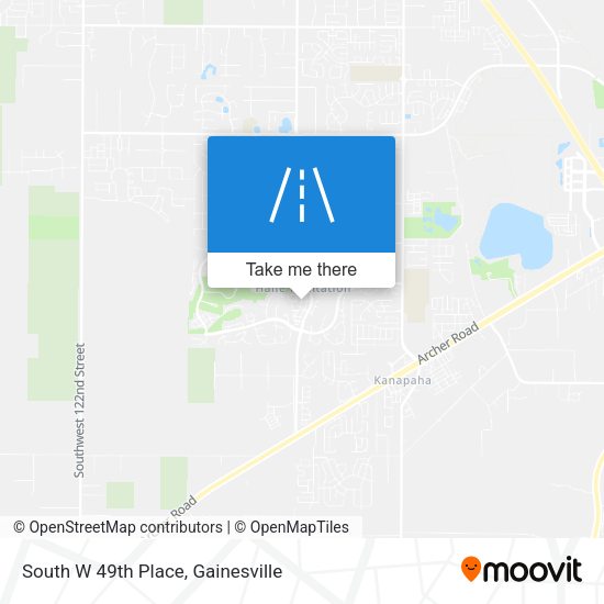 South W 49th Place map