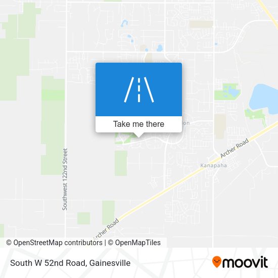 South W 52nd Road map