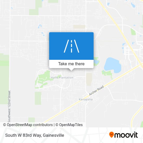 South W 83rd Way map