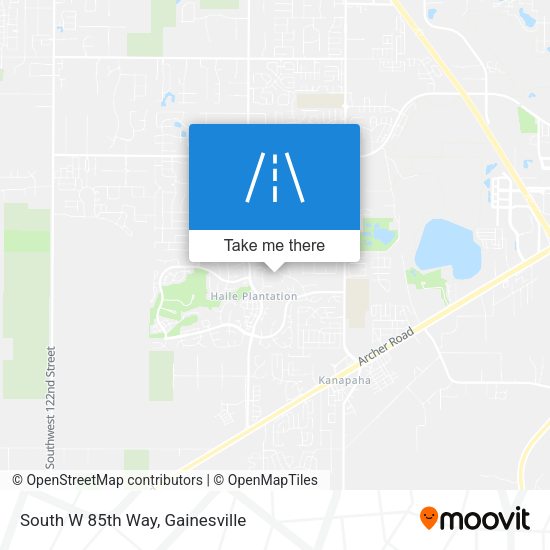 South W 85th Way map