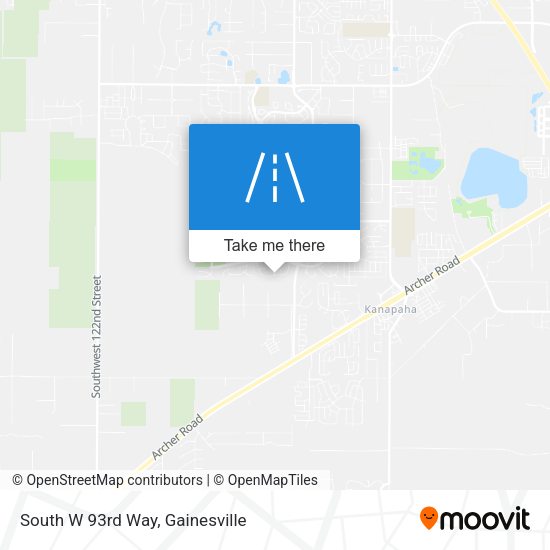 South W 93rd Way map