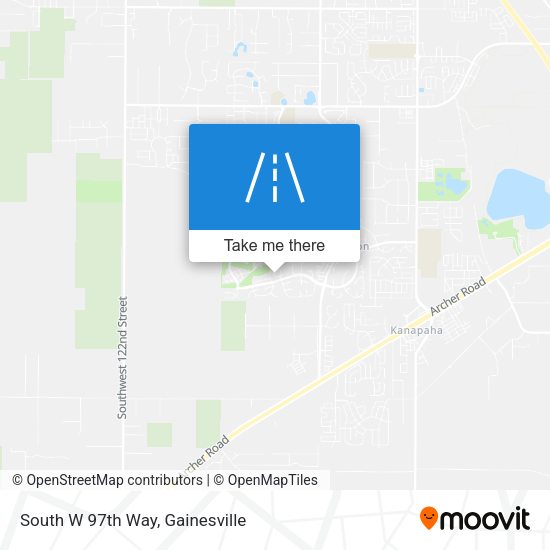 South W 97th Way map
