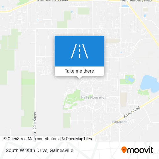 Mapa de South W 98th Drive