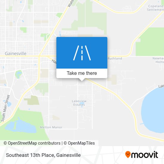 Southeast 13th Place map