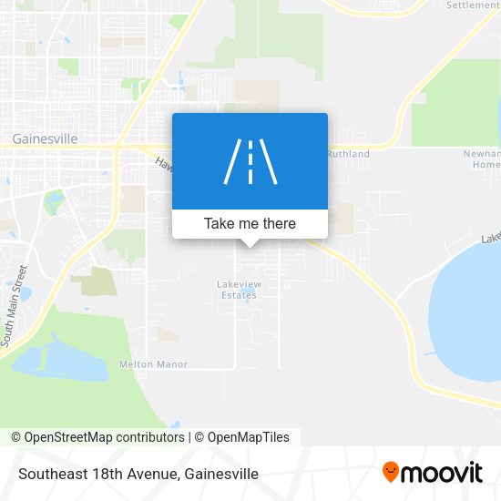 Mapa de Southeast 18th Avenue