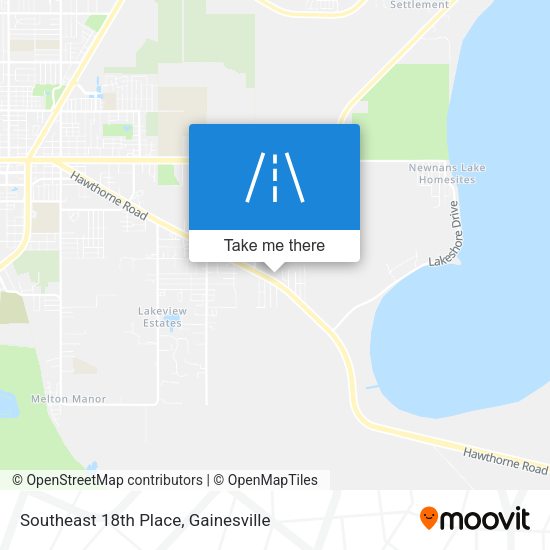 Southeast 18th Place map
