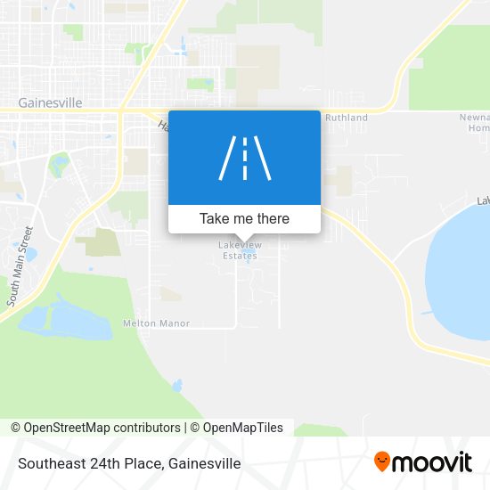 Southeast 24th Place map