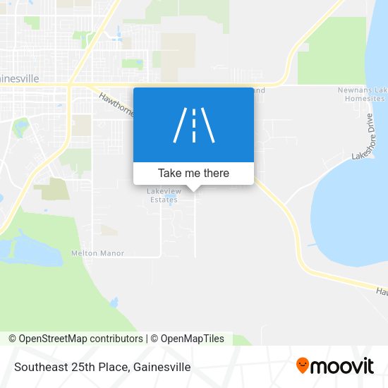 Southeast 25th Place map