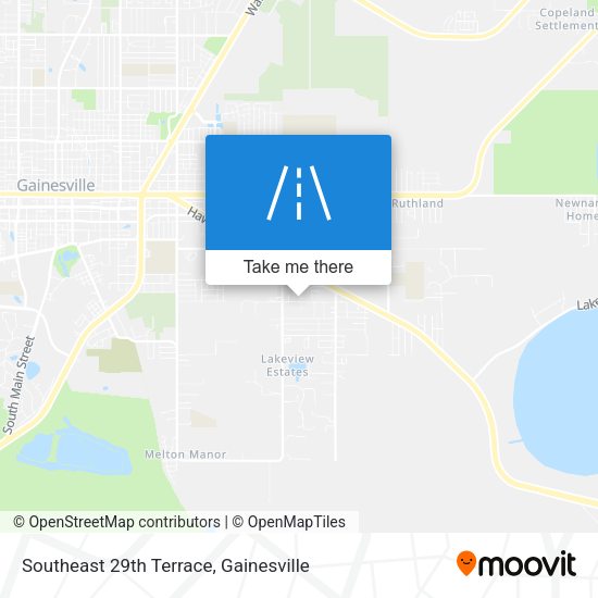 Southeast 29th Terrace map