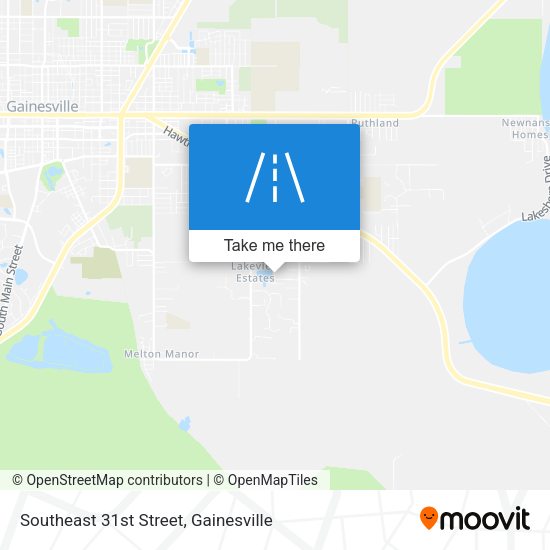 Southeast 31st Street map