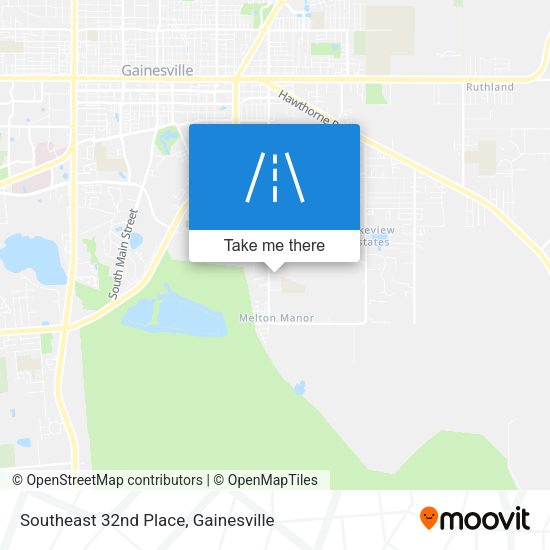 Southeast 32nd Place map