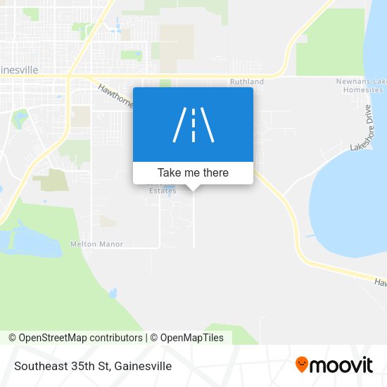 Southeast 35th St map