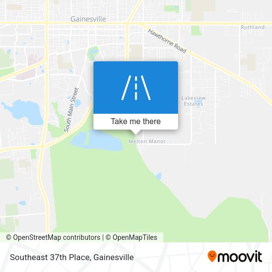 Southeast 37th Place map