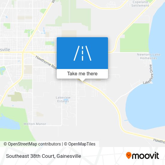 Southeast 38th Court map