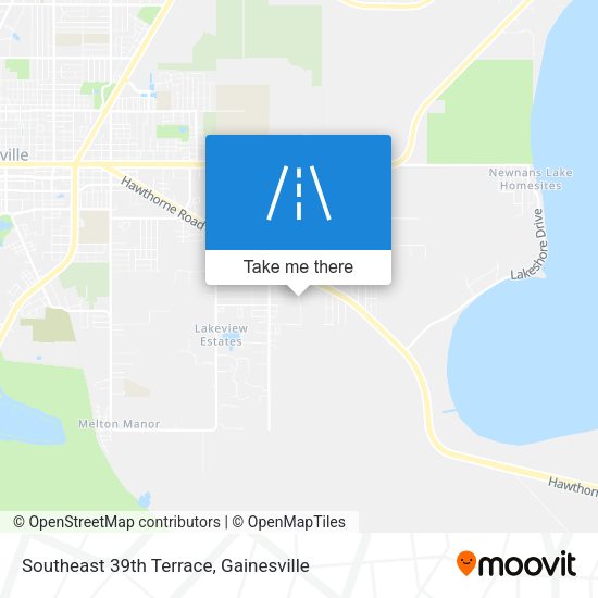 Southeast 39th Terrace map