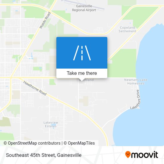 Southeast 45th Street map