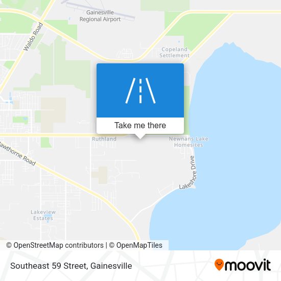 Southeast 59 Street map