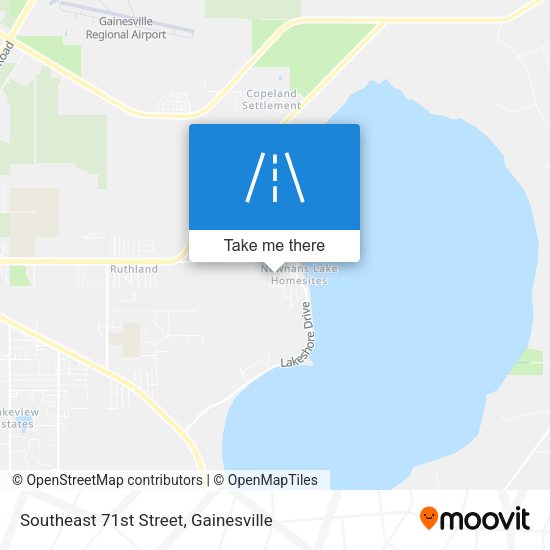 Southeast 71st Street map