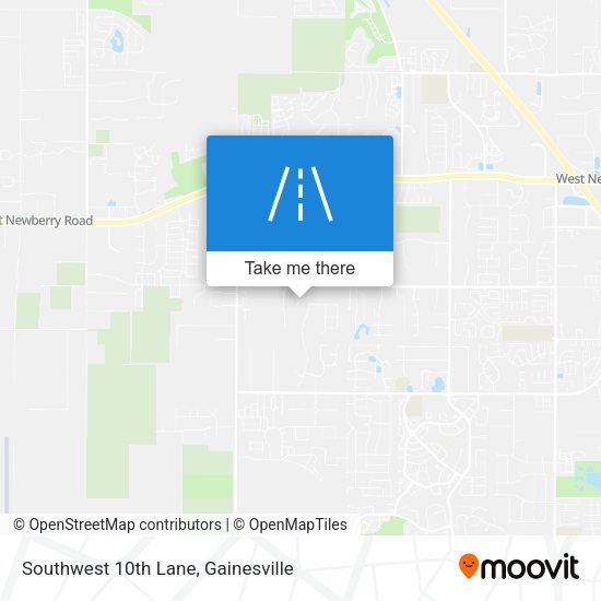 Southwest 10th Lane map