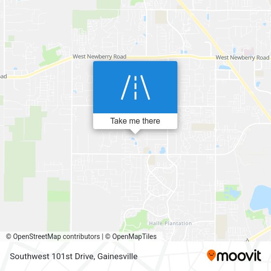 Southwest 101st Drive map