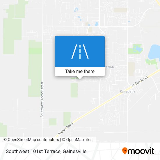 Southwest 101st Terrace map