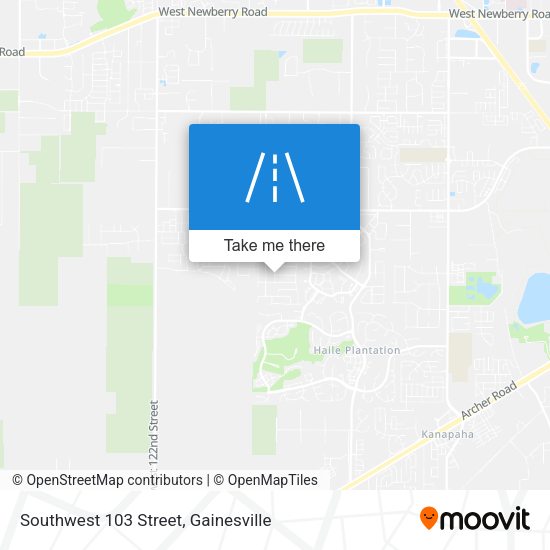 Mapa de Southwest 103 Street