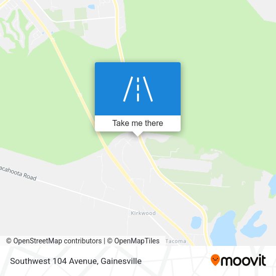 Southwest 104 Avenue map