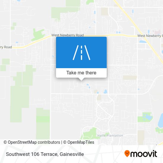 Southwest 106 Terrace map