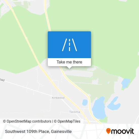 Southwest 109th Place map