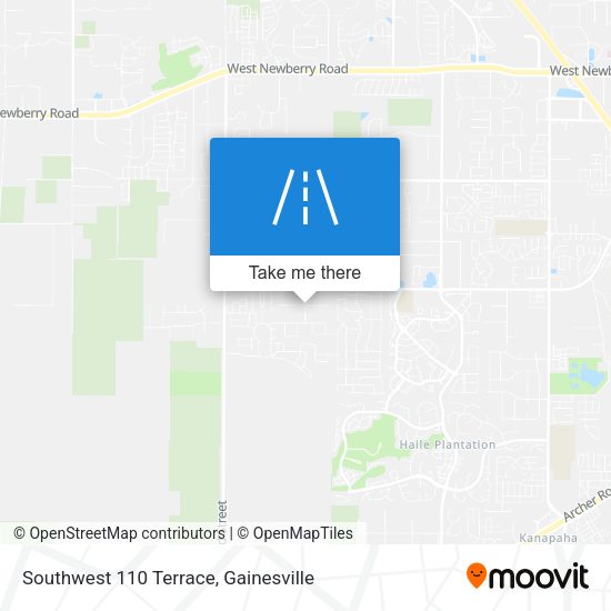 Southwest 110 Terrace map