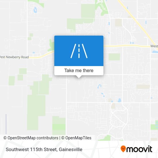 Southwest 115th Street map