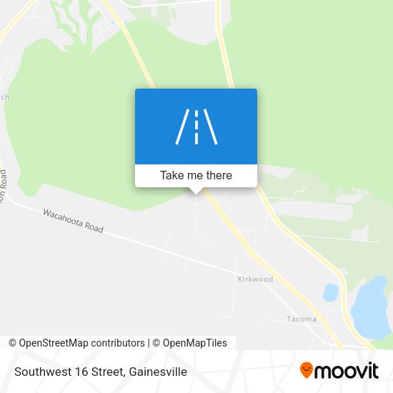 Southwest 16 Street map