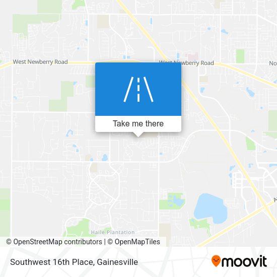 Southwest 16th Place map