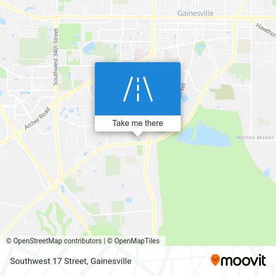 Southwest 17 Street map
