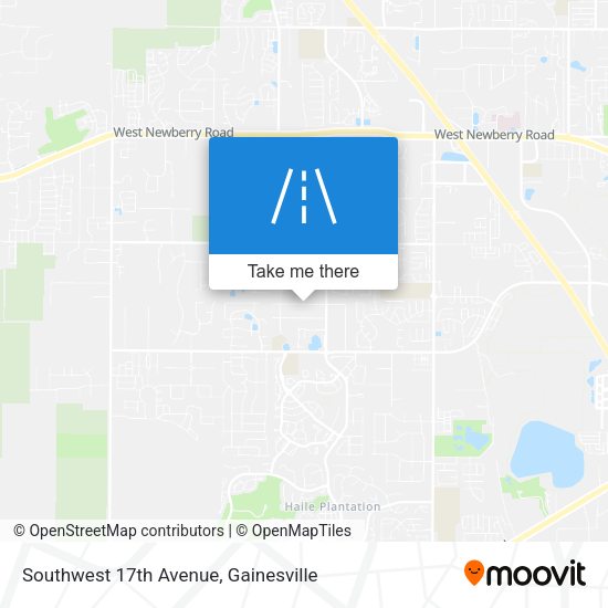 Southwest 17th Avenue map