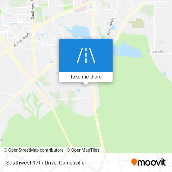 Southwest 17th Drive map