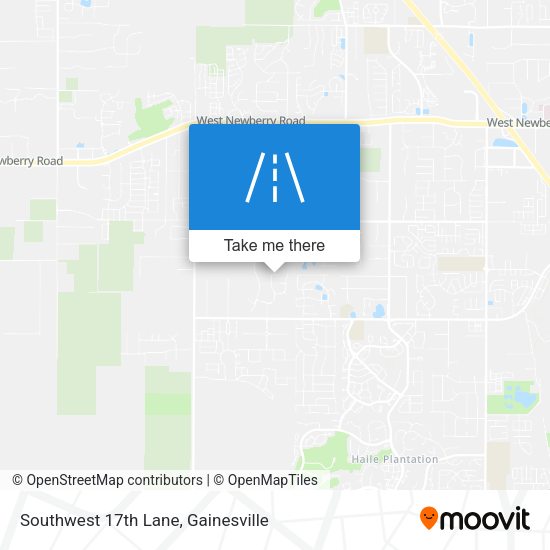 Southwest 17th Lane map