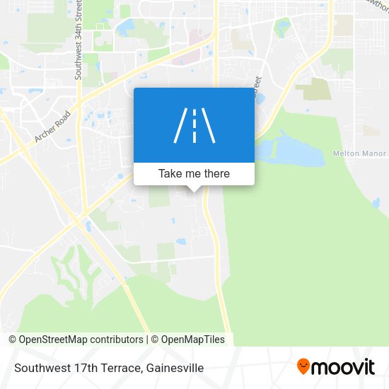 Southwest 17th Terrace map