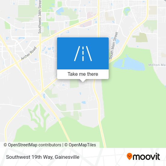 Southwest 19th Way map