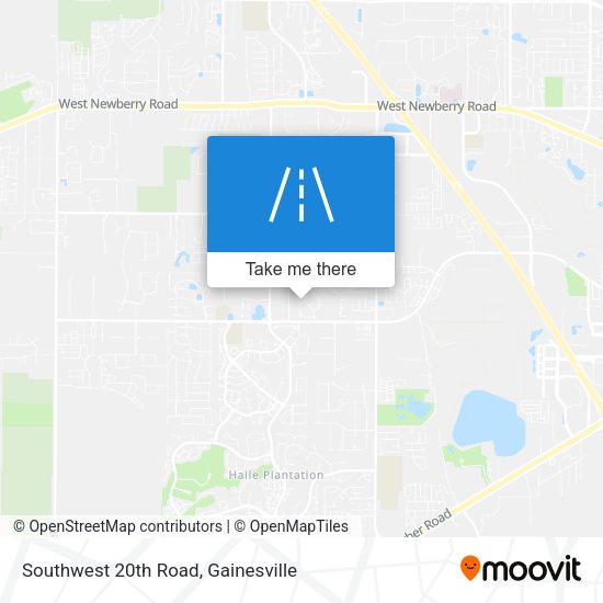 Southwest 20th Road map