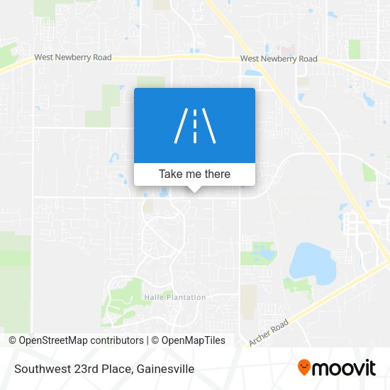Southwest 23rd Place map