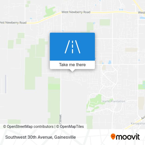 Southwest 30th Avenue map