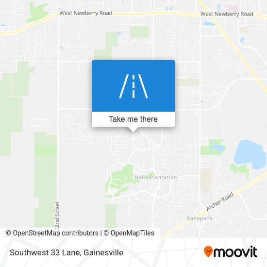 Mapa de Southwest 33 Lane