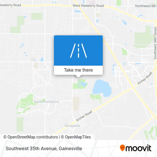 Mapa de Southwest 35th Avenue