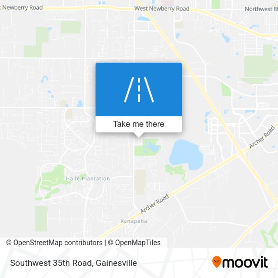 Southwest 35th Road map
