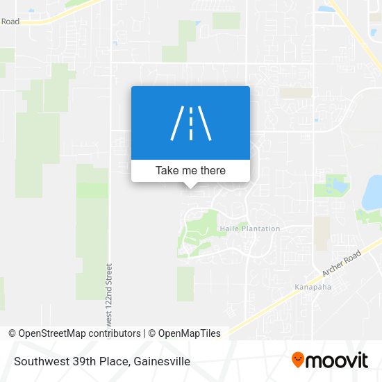 Mapa de Southwest 39th Place
