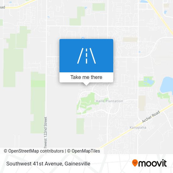Southwest 41st Avenue map