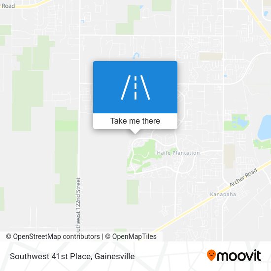 Southwest 41st Place map